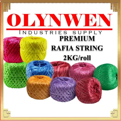 Tali / Raffia String / Plastic String / Rope / Tali Rafia Plastik - 2kg size EXTRA BIG (7 COLOUR AVAILABLE RIGHT NOW!!!)