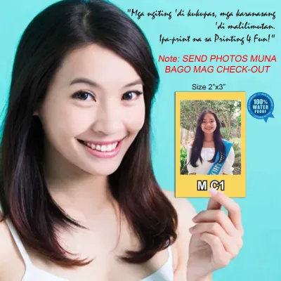 Printing 4 Fun Premium Instax Style Photo Prints - Personalized 2x3 Inches - Waterproof Matte Finish High-Quality Fade Resistant Photo Paper - Custom Aesthetic Souvenir Gift for Birthdays Anniversaries and Wall Decor