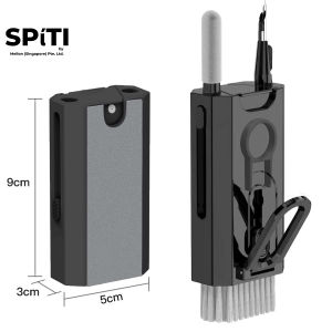 8-in-1 Earphone & Phone Cleaning Kit | Dust Removal Brush + Cleaning Pen + Stand | 2 Colors