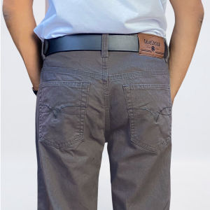DOVECHOICE Celana Panjang Pria Kanvas Tebel Standar Reguler Basic