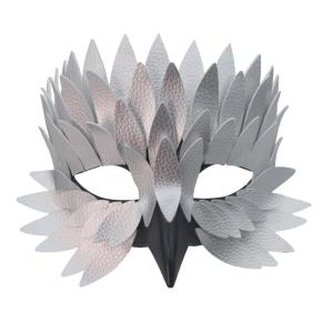 Plastic Feather Style Decorated Half Face Cover Party Accessory Csotume Face Mask For Adults Halloween Cosplay