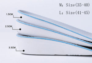 Marverlous แผ่นเสริมส้น เพิ่มความสูง ที่เสริมส้นรองเท้า แผ่นเสริมส้นรองเท้า เพิ่มส่วนสูงได้ 3 ระดับ XD-730