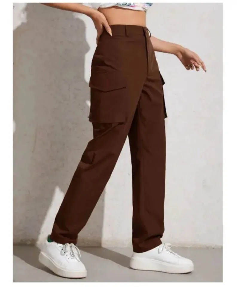 Trendy cargo hot sale pants womens