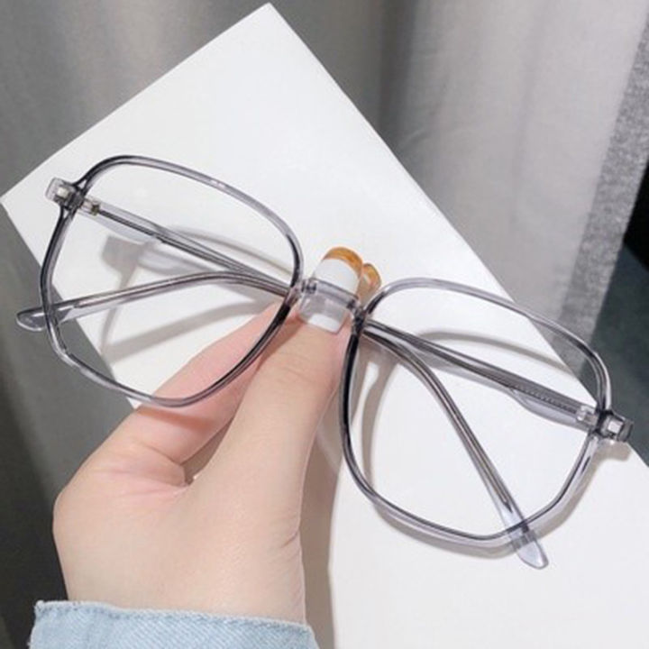 Ivy Korean Eyeglasses Anti Radiation Glasses Women Men Polygon Frame Glasses Replaceable Lens