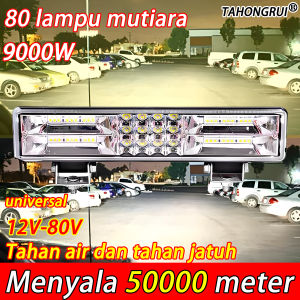 Lebih terang dari lampu pesawa🔥lampu sorot tembak mobil lampu tembak mobil lampu tembak 12V-80V opsional tahan air dan tahan guncangan daya tinggi 380w pembuangan panas yang lebih baikdan jatuh lampu tembak super terang lampu tembak sorot mobil