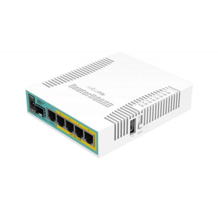 MikroTik Hex PoE With 800MHz CPU Hex PoE, IEEE 802.3at, RB960PGS (Hex