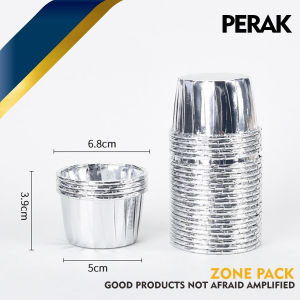 [50 PCS ] Cupcake Muffin Gold | Kertas Cup Cake Muffin Metalic | Cupcake Gold Paper