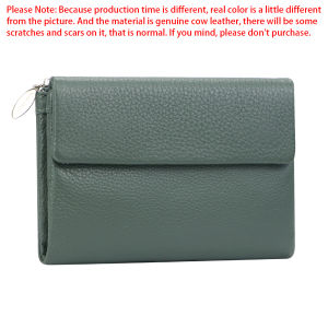 Royal Bagger Soft Wallet Purse for Women Fashion Casual Multi-card Slots Card Holder Genuine Leather Trifold Wallets 1842