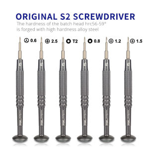 DIYFIX Mechanic Precision Screwdriver S2 Steel PH1.2 1.5 Y0.6 T2 For  Mobile Phone Tablet Disassembly Tool