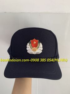 Nón vải bảo vệ kèm sao theo TT08- Hình thật