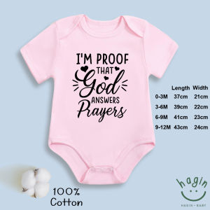 Statement Baby Onesie I Am Proof God Answers Prayers Newborn Cotton Romper Infant Bodysuit Boy Girl