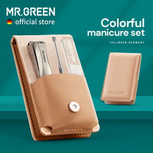 MR.GREEN Colorful Manicure Set Stainless Steel Portable Nail Clippers Tool Pedicure Set Portable Travel Kit Ideal Gift For Friends Or Family