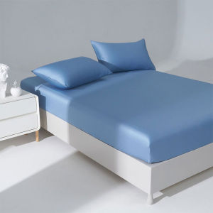 WE HOME ผ้าปูที่นอนสีพื้น ผ้าปูที่นอน(พร้อมปลอกหมอน) ผ้าปูที่นอนกันไรฝุ่น ชุดเครื่องนอน.มี3ฟุต/3.5ฟุต/5ฟุต/6ฟุต.รัดมุมรอบเตียง360องศา พร้อมส่ง