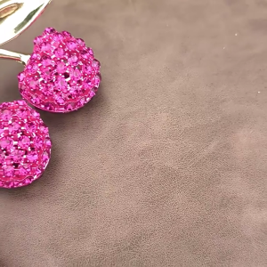 Elegant Rhinestones Cherry Bag Pendant Studded Shaped Key Ring Fashionable Handbag Charm Accessories