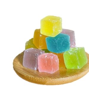 [ Hàng mới] Combo 1000g Kẹo hổ phách trái cây nhiều màu sắc/ kẹo đá quý thủ công kẹo pha lê mềm thơm ngon ăn vặt đã nghiền