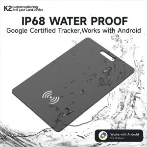 MILAN Thin Wallet Tracker Card Wireless Charge IP68 Wallet Anti Loss Device Waterproof Google Find Hub Google GPS Tracker for Phones