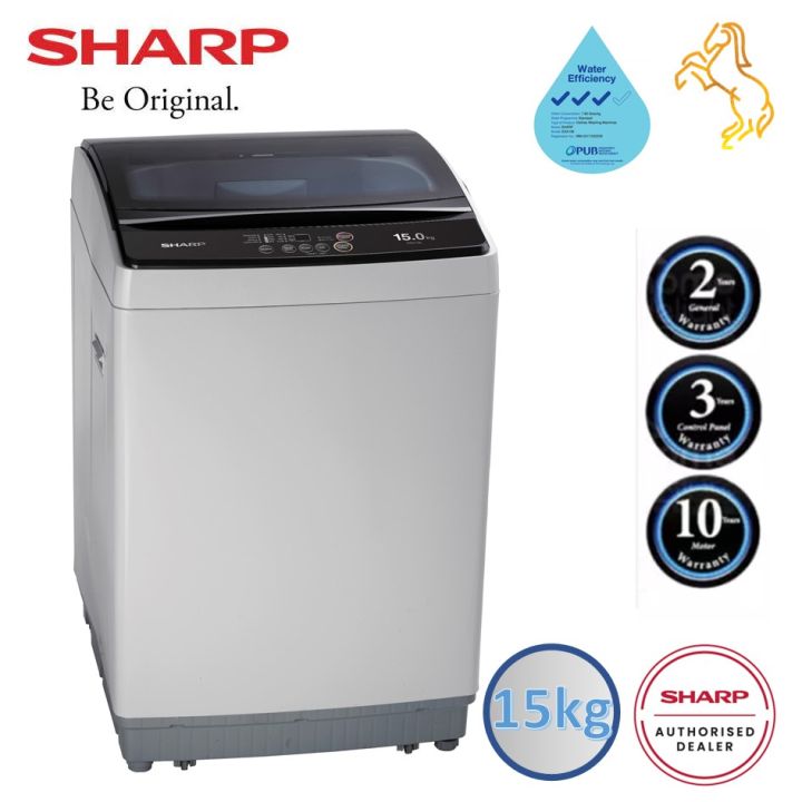 Sharp 15kg Top Load Washer ESX156 Fully Auto Washing Machine Lazada