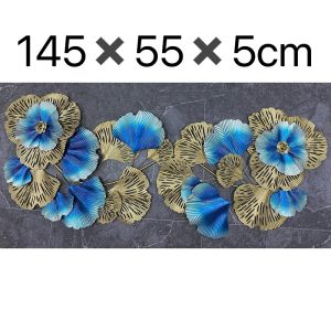 Creative 3D Metal Ginkgo Leaf Wall Art Golden Iron Wall Hanging Decor for Home Restaurant Balcony Luxury Wall Ornament