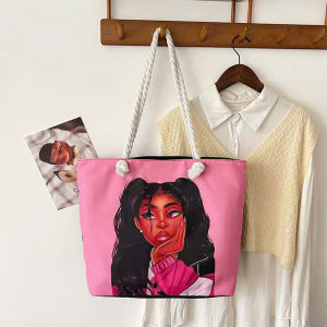 [MỚI RA MẮT]  Túi Tote Canvas In Hình Chibi Cute Dễ Thương Đeo Vai Đi Học Đi Làm Túi Vải Thời Trang Nữ