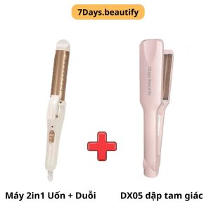 Máy dập xù - dập phồng chân tóc răng ngang DX05 7days.beautify 4 mức nhiệt