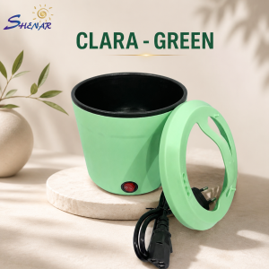 CLARA Electric Pot 1 Liter Panci Listrik Mini Anti Lengket 450W Untuk Masak Rebus Kukus Goreng Hot Pot