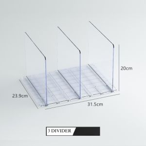 New Adjustable ABS Plastic Transparent Handbag Organizer with Multiple Dividers Easy Install Closet Space Saver Rack