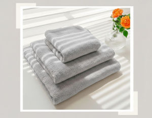 (SG STOCK) Premium Microfiber Bath Towel Face Towels - Extra-Soft Super-Absorbent Quick-Dry Gentle on Hair and Skin