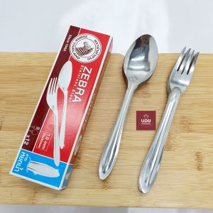 BOY ช้อน ส้อม หนา ตราหัวม้าลาย ตราพระอาทิตย์ ตราseagull ช้อนสแตนเลส ส้อมสแตนเลส กล่องละ12คู่ 24ชิ้น มี 3 ยี่ห้อให้เลือก