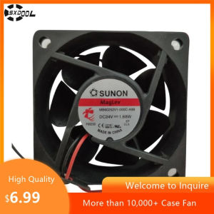 แฟนระบายความร้อน 60 มม. 6 ซม. สำหรับเครื่องพิมพ์ 3D รุ่น MB60252V1-000C-A99 6025 DC 24V 60 มม. 60x60x25 มม. 1.68W พัดลมแปลงความถี่