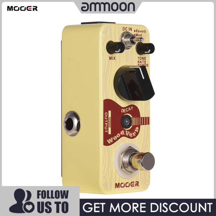 [ammoon]MOOER WoodVerb Acoustic Guitar Reverb Pedal Digital Reverb ...