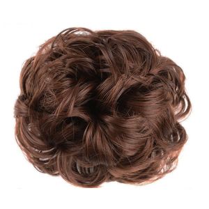 JON09 Fake Hair Synthetic Hair Bun Retro Bride Hairpiece Messy Curly Chignon Hair Accessories Natural Claw Hair Bun Women