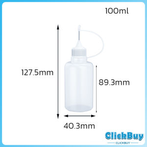 ClickBuy【มีสินค้าในสต๊อก】 หัวเข็มขวดน้ำมัน ขวดหยด ขวดแบ่ง DIY อุปกรณ์ ขวดดรอเปอร์ ปลายแหลม Dropper Bottles