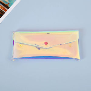 Waterproof Laser Makeup Bag Cosmetic Jewelry Envelope Organizer PVC Holographic Storage Travel Bag