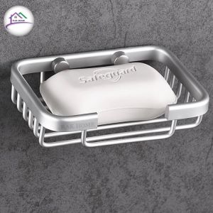 RAK HOME ที่ใส่สบู่ ชั้นวางสบู่ จานวางสบู่ ที่ใส่สบู่อลูมิเมียม ทรงสี่เหลี่ยม แข็งแรง ทนทาน