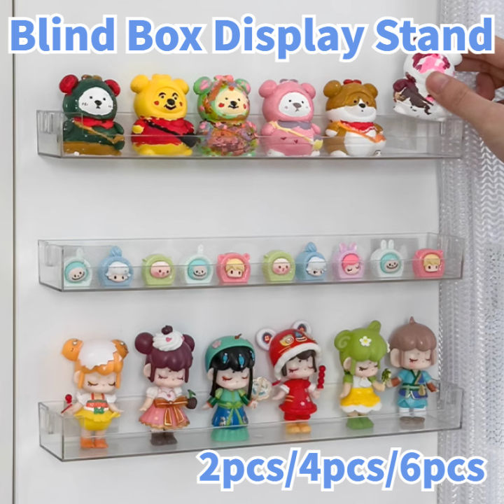 2pcs/4pcs/6pcs Transparent Figure Blind Box Display Rack Display ...