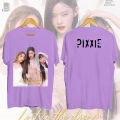 Tpop Pixxie โปสเตอร์แบนด์เกิร์ลแบนด์แขนสั้นแบบสบาย ๆ. 