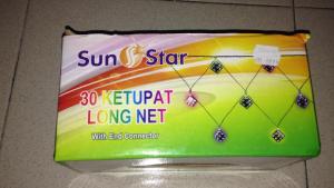 Hari Raya Lighting 30 KETUPAT LONG NET LED LIGHT -1bulb 2colour