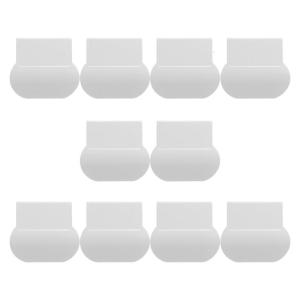 Pack of 10 Elegant Lid Lifters Handles Oval Styles Accessory for Cleanliness In Bathrooms and Public Space Saving