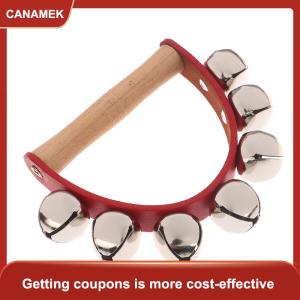 【CANAMEK】 Handbell tay chuông với 5PCs 7pcs leng keng chuông gỗ xử lý nhạc cụ chuông Đồ chơi Quà tặng cho các trường học âm nhạc lớp nhà chăm sóc ban ngày