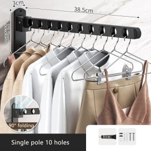 Jemuran Baju Balkon Apartemen Foldable Jemuran Baju Balkon Rak Pengering Lipat Rak Pengering Baju