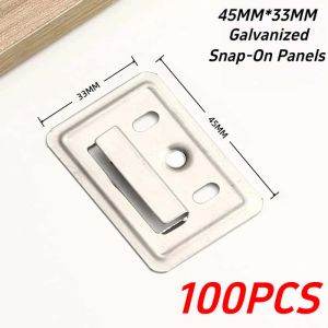 100PCS Wall Panel Clips Metal Clip Ceiling Fluted Cladding Clip Buckle Plate Fixing Plate Wall Protection Board Clip