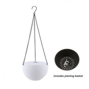 【Local Delivery+COD】Hanging Flower Basket – Rattan Pots for Plants-Imitation Honeycomb Design – Self Water Absorption – Resin Material – Strong Load-Bearing – Upper Diameter 16.5cm – For Garden Balcony Park Hotel Restaurant – Paso na Nakasabit