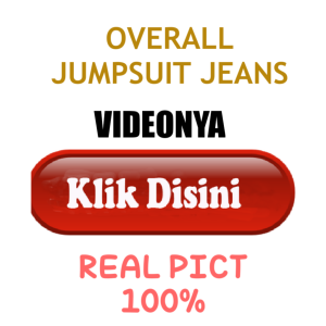 Overall Jeans Lepis Baju Denim Wanita Terbaru Jumpsuit Jeans Ria Rok Kodok Lepis Kekinian