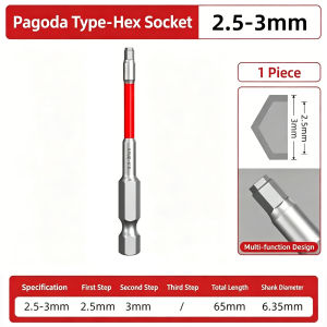 9Pcs Multi-Function Strong Magnetic Driver Bit Multi-Step Hex Head Socket Screwdriver Bit Electric Drill Hardware