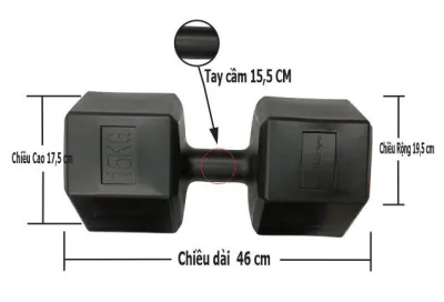 Tạ Tay Nhựa Xi Măng 4kg - 15kg Đặc Ruột Cao Cấp Đã Nhồi Sẵn Chỉ Việc Tập Hàng Sẵn Kho