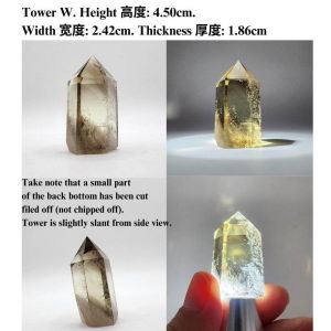 (SG Seller Ready Stocks) Natural Top Grade Brazil Yellow Quartz Tower 顶级天然巴西黄水晶柱子