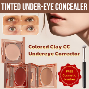 [Concealer In One Second] Tinted Under-Eye Concealer With A Free Makeup Brush Matte Highlight Concealer Waterproof Sweatproof For Spots Pimples And Dark Circles