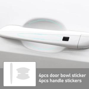 Cửa xe xử lý lá chắn trong suốt màng keo antiscratch bảo vệ dễ dàng để cài đặt cho ngoại thất xe ô tô 8 cái