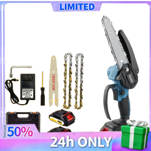 Makita Cordless Chainsaw – 6 Inch Battery-Powered Portable Perfect for Wood and Branch Cutting