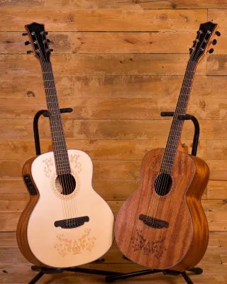 Sqoe Athena Travelers Acoustic Guitar with Fishman 101EQ Tuner 36inches